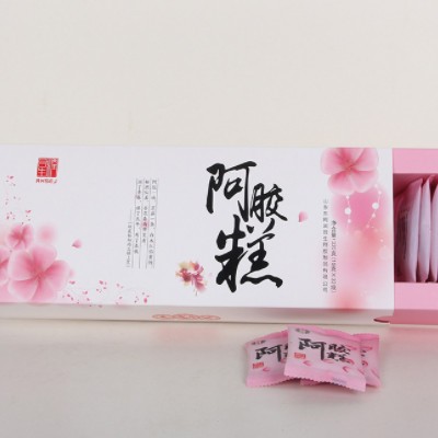 山东东阿即食阿胶糕纯驴皮阿胶固元糕320g礼盒阿胶糕批发