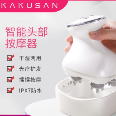 卡酷尚电动头部按摩仪揉捏震动头部按摩器家用头部保健按摩机头皮图2