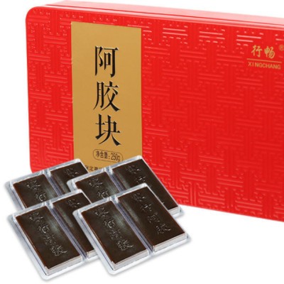 赛行阿胶批发ejiao糕膏原材料驴皮复配阿胶块厂家品牌阿胶片250g