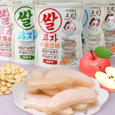 韩国艾唯倪ivenet迪迪大米饼30g保质期1年休闲零食饼干米饼