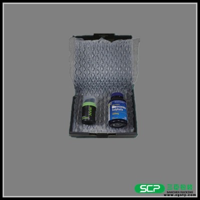气柱袋厂家 SANC/三臣 化妆品 保健品 小葫芦膜 葫芦球 气柱袋卷膜 苏州气柱袋厂家订制