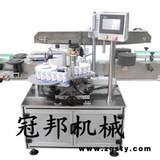 山东60ml保健品方瓶双面贴标机 全自动双面贴标机 济南冠邦 GB-YT