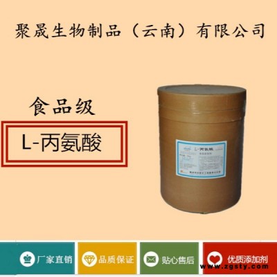 聚晟生物   食品级营养强化剂L-丙氨酸厂家直销     保健品增补品添加剂提高食品质量