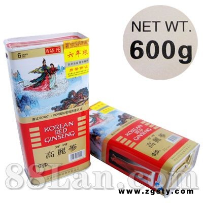 【铁盒高丽参600g  普通】