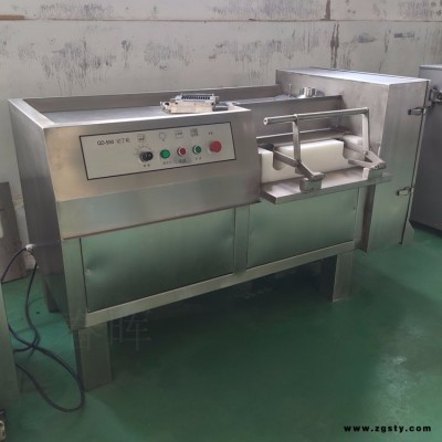 阿胶切丁机 三维立体切冻肉颗粒机器 大型冻驴肉切丁机 春晖CHQD-450
