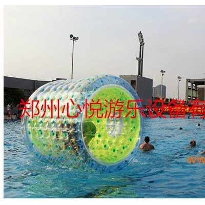 【TPU聚醚滚筒】彩色透明水上滚筒 趣味水上跑步机