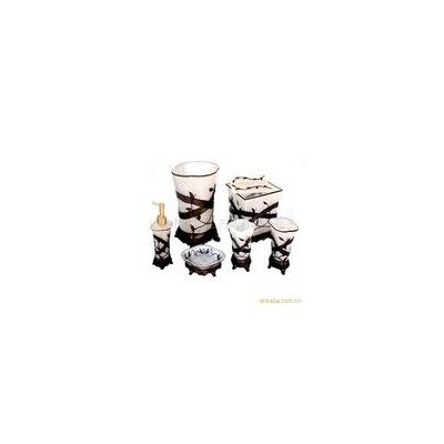 供应树脂卫浴六件套【罗马金线】家居日用品，馈赠佳品