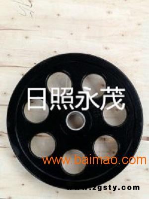 厂家直销黑色气孔包胶杠铃片