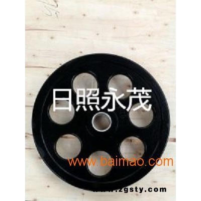 厂家直销黑色气孔包胶杠铃片