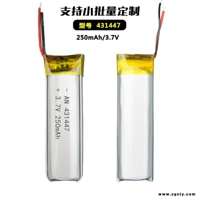 聚合物锂电池成人用品录音笔点读笔电动牙刷补水仪按摩磨甲器棒电池431447 250mah奥能