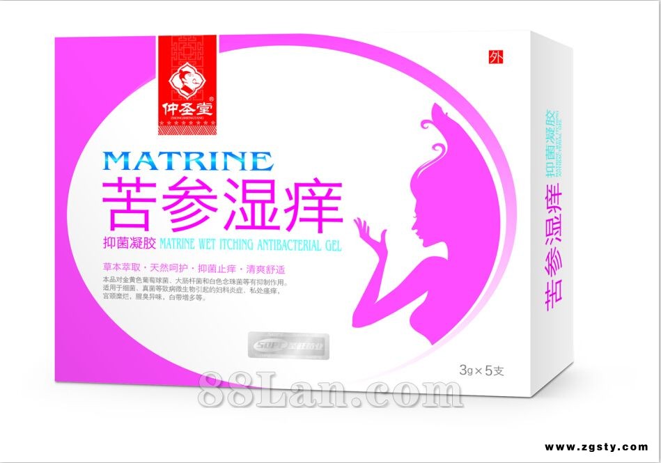 苦参湿痒抑菌凝胶