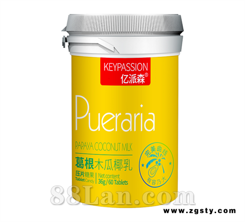 葛根木瓜椰乳压片糖果