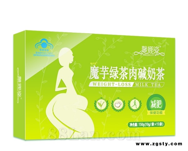 哈贝高&#174;魔芋绿茶肉碱奶茶