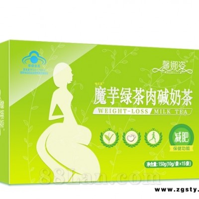 哈贝高&#174;魔芋绿茶肉碱奶茶