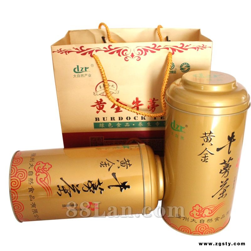 黄金牛蒡茶铁罐装