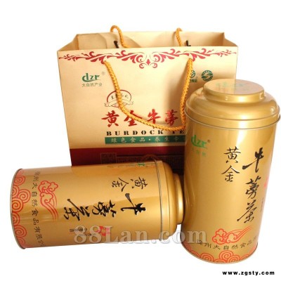 黄金牛蒡茶铁罐装