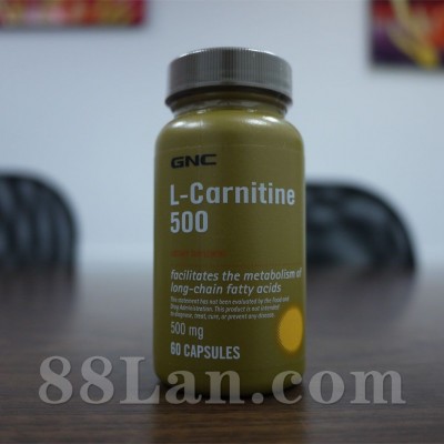 健安喜脂肪燃烧因子GNC左旋肉碱500mg*60粒/瓶