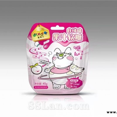 白桃味果汁软糖  全国招商/oem 薏苡仁粉 玉米须粉 蒲公英粉