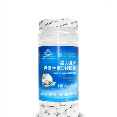 盛力源牌钙维生素D软胶囊 300粒