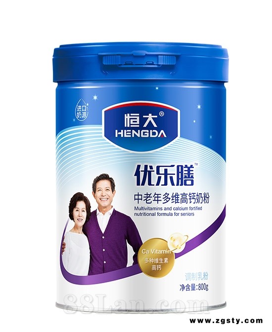 恒大优乐膳-中老年多维高钙营养配方奶粉800g