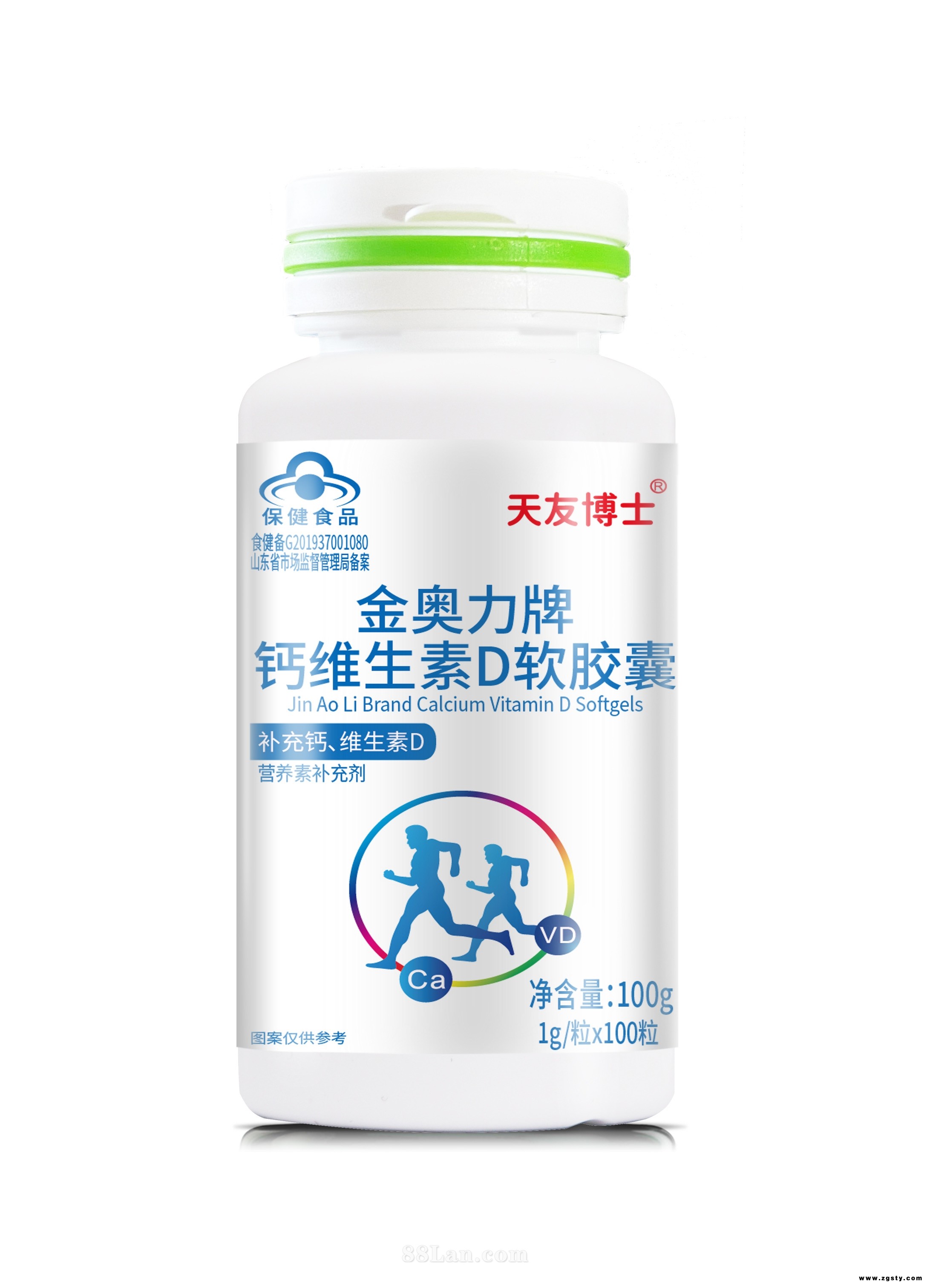天友博士 金奥力牌钙维生素D软胶囊