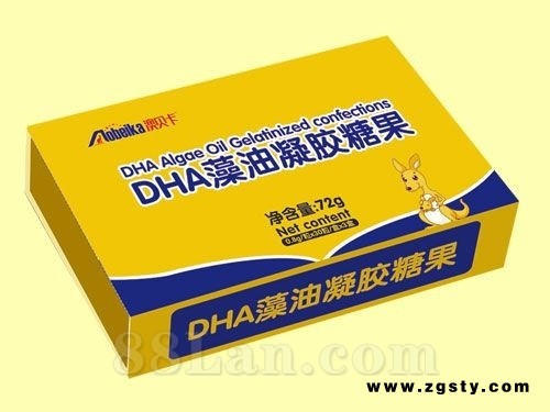 DHA藻油 凝胶糖果 木盒