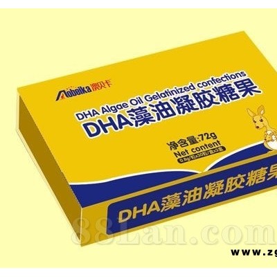 DHA藻油 凝胶糖果 木盒