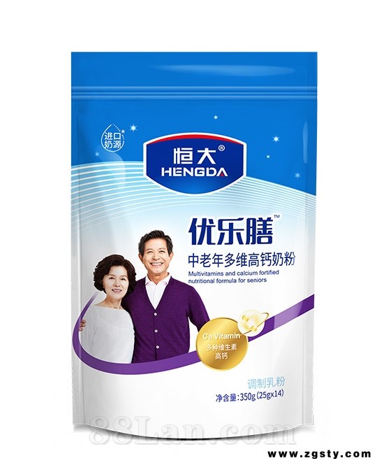恒大优乐膳-中老年多维高钙营养配方奶粉350g