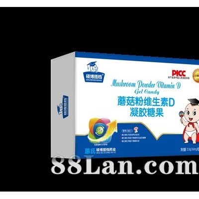 蕙氏硕博搭档蘑菇粉维生素D凝胶糖果婴幼儿营养品