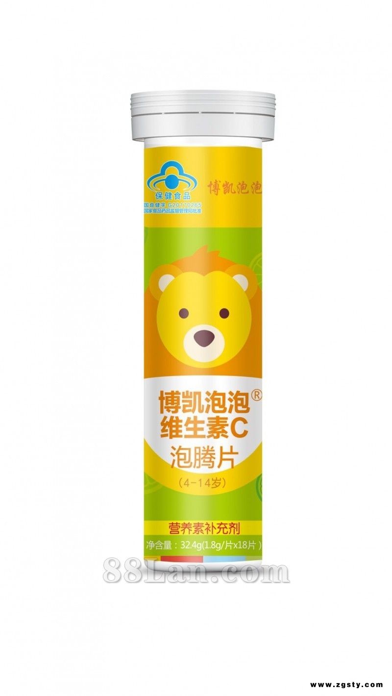 博凯泡泡牌维生素C泡腾片（4-14岁）1.8g*20