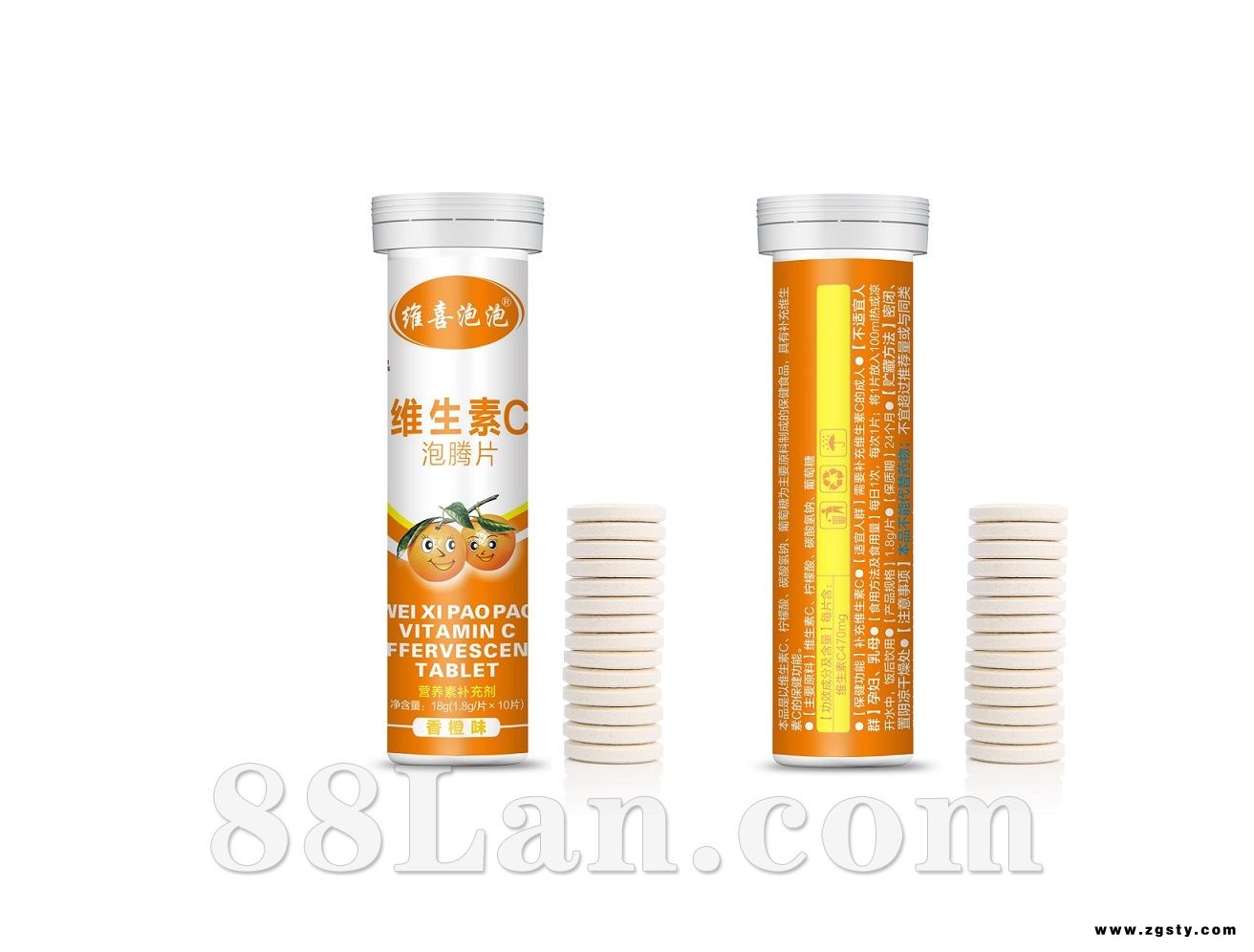 博凯泡泡牌维生素C泡腾片（4-14）儿童VC