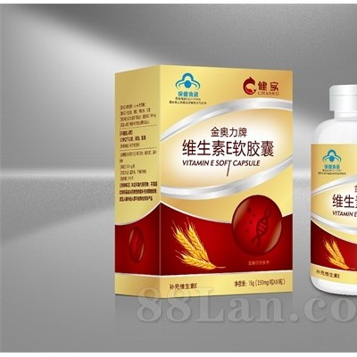 健实牌天然维生素E软胶囊