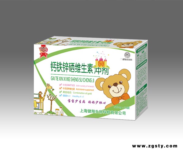 钙铁锌硒维生素冲剂（6g*30袋x60盒/件）