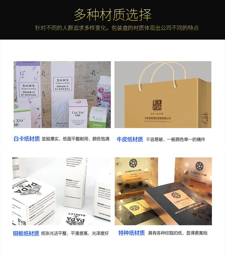 化妆品包装盒定做高档面膜盒护肤品彩盒保健品 白卡纸盒印刷定制示例图7