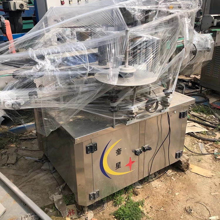 二手钙片贴标机 中配方瓶扁瓶贴标 二手转盘式套标机 正东 九成新