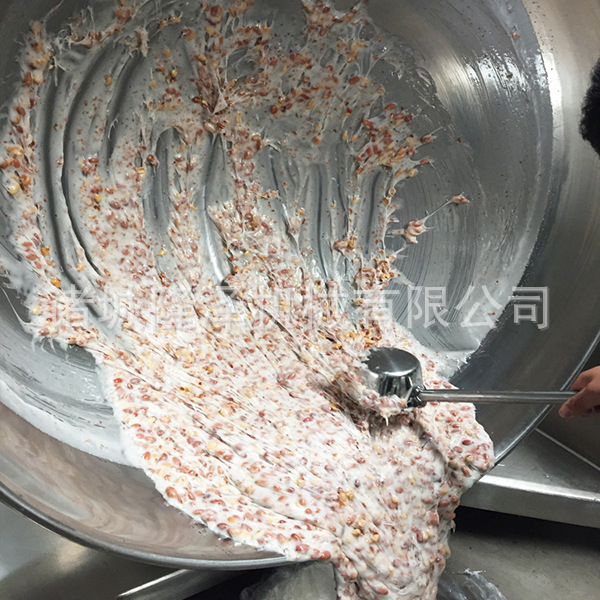 食品加工设备 大型电磁熬糖专用夹层锅 不糊底阿胶搅拌炒锅设备示例图4