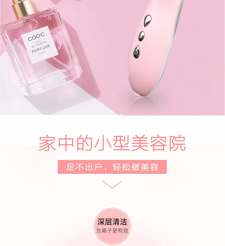 冷热导入仪面部排毒吸黑头导出嫩肤美容仪器洁面仪家用脸部按摩器示例图2