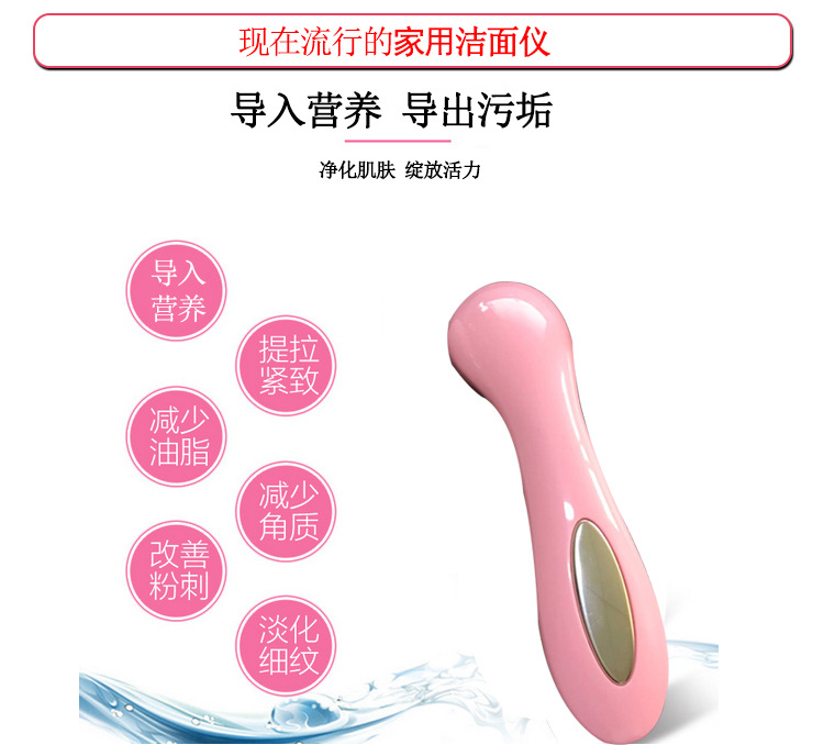 美容仪 离子导入导出洁面护理美容仪 电动家用改善粉刺电子美容仪示例图3