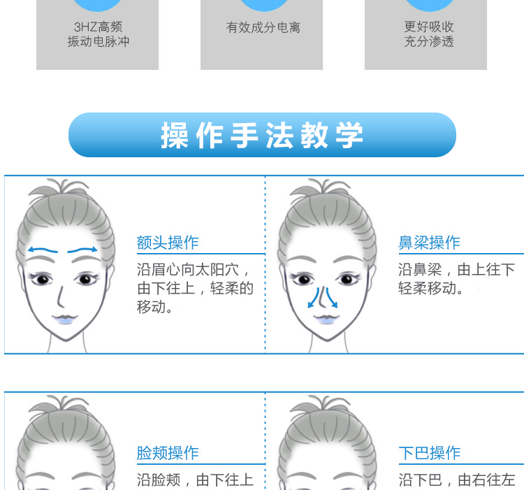 包邮洁面仪液晶双头铲皮机电子美容仪去死皮去黑头脸部清洁按摩仪示例图11