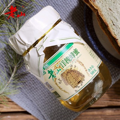 江苏老字号绿色食品老山洋槐蜂蜜500g野生成熟蜜现货批发一件代发图2