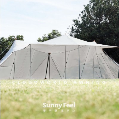 SunnyFeel户外露营云景大天幕60平野营大帐篷室外聚餐活动棚批发