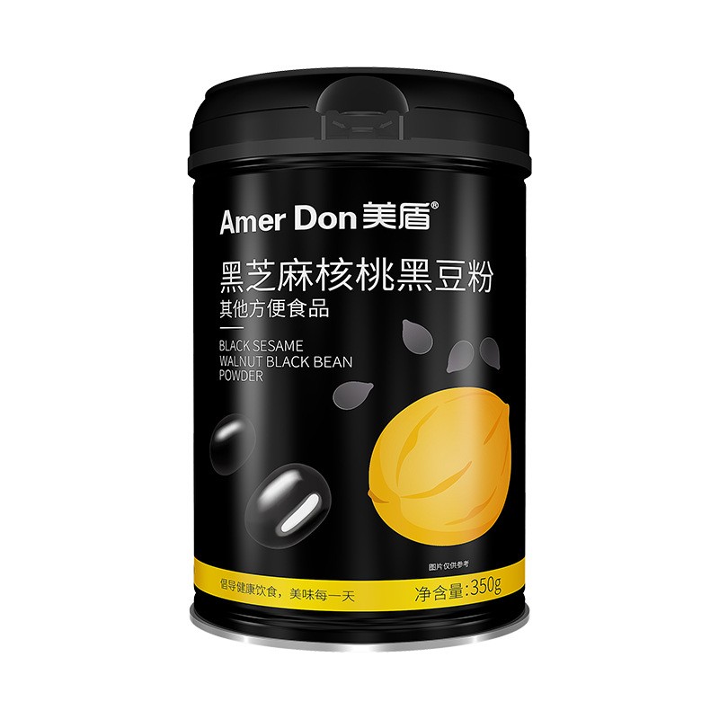 美盾黑芝麻粉早餐350g冲泡即食代发黑豆粉核桃芝麻黑豆粉